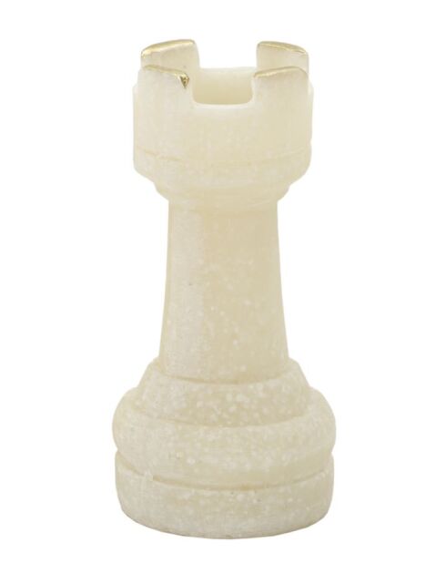 Figuras de ajedrez blancas de cuarzo - 8 piezas