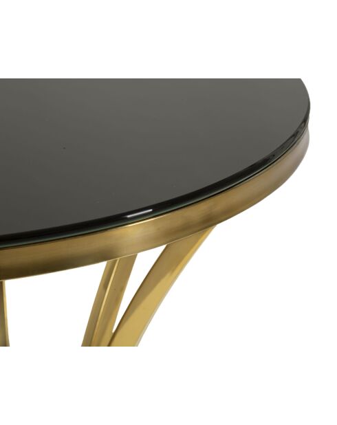 Table Haute Shanty doré/noir - 50x92 cm