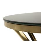 Table Haute Shanty doré/noir - 50x92 cm