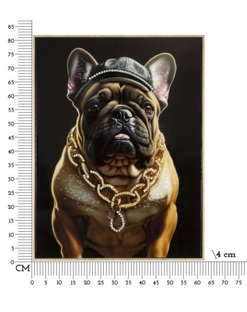 Cuadro de pared lacado con marco Bully Cornice, 62 x 4 x 82 cm