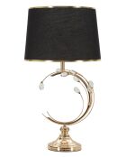 Lampe de table Bruxelles doré/noir - 36x65 cm