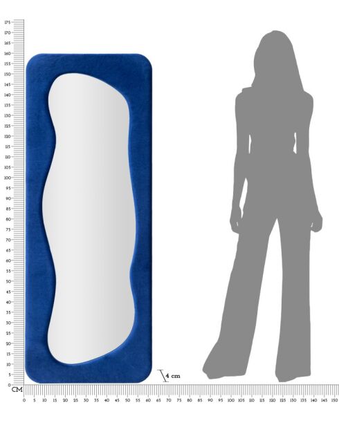 Specchio Theodor Blue - 60x4x160 cm