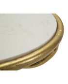 Table d'appoint Oiseaux en Marbre dorée - 38x60 cm