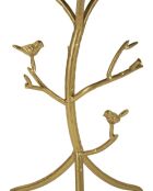 Table d'appoint Oiseaux en Marbre dorée - 38x60 cm