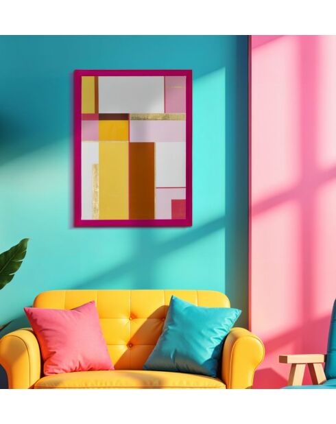 Impression sur toile laquée avec cadre - 60x3,3x80 cm