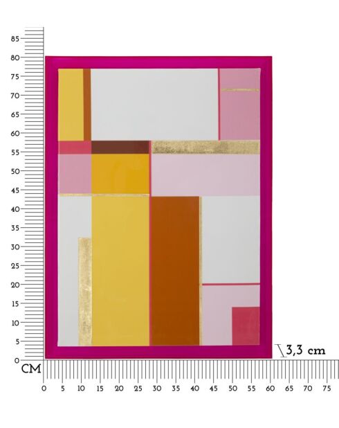 Impresión sobre lienzo lacado con marco - 60x3,3x80 cm