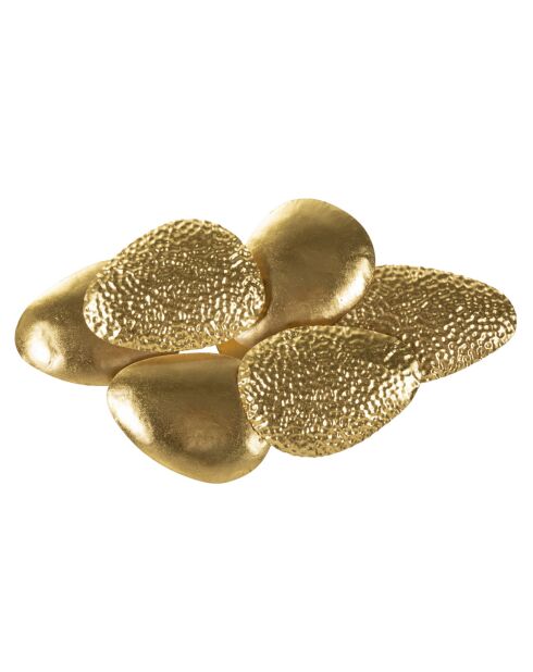 Applique Murale Coque dorée - 44x11x28 cm