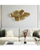 Applique Murale Coque dorée - 44x11x28 cm