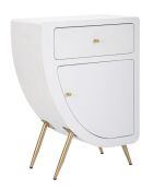 Mesita de noche alta Venus blanca - 60x32x79 cm