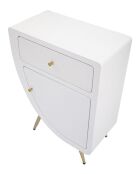 Mesita de noche alta Venus blanca - 60x32x79 cm