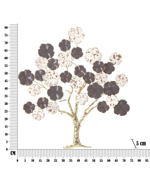 Decoración de pared Albero Violette - 73,7x5x80 cm