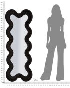 Specchio nero Monica - 58x4x160 cm