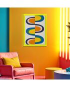 Impression sur toile Pop Art avec cadre - 50x3,3x70 cm