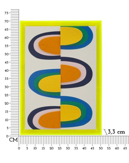 Impression sur toile Pop Art avec cadre - 50x3,3x70 cm