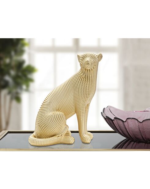 Luipaard goud - 23x15,5x29 cm