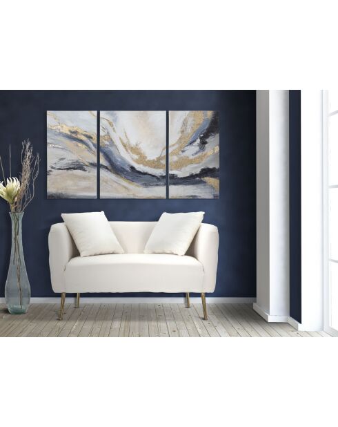 Ensemble de 3 Tableaux Pz - 45x2,7x80-60x2,7x80 cm