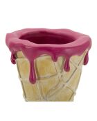 Gouden conische bloempot - 12,5x11x31 cm