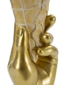 Gouden conische bloempot - 12,5x11x31 cm