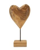 Scultura Dobu in teak marrone - 20x12x37 cm