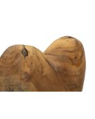 Scultura Dobu in teak marrone - 20x12x37 cm