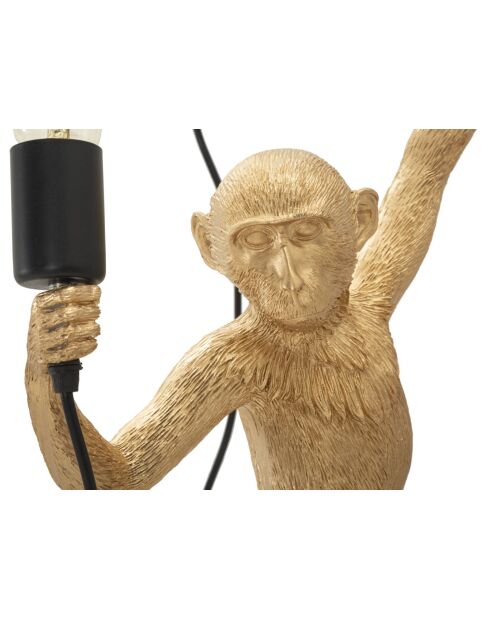 Applique Murale Monkey dorée - 32x32x64 cm
