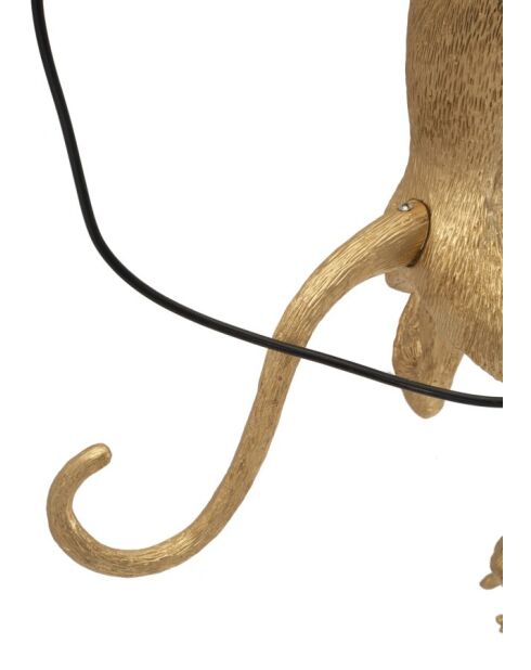 Applique Murale Monkey dorée - 32x32x64 cm