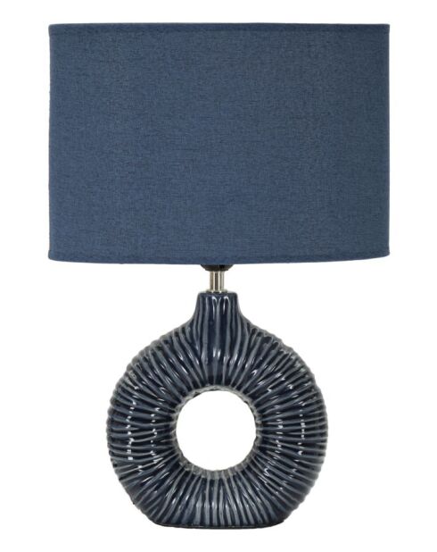 Lampe de table Seta bleue - 28,5x15x43 cm
