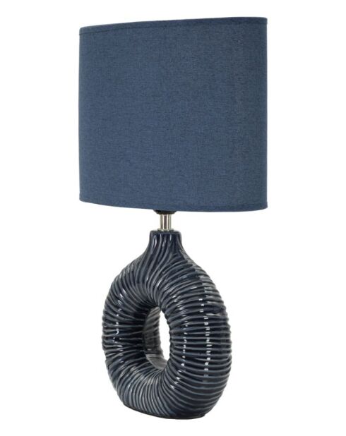 Lampe de table Seta bleue - 28,5x15x43 cm