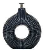 Lampe de table Seta bleue - 28,5x15x43 cm