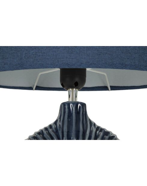 Lampe de table Seta bleue - 28,5x15x43 cm