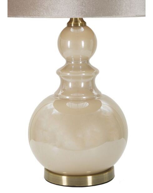 Lampe de table Perly Tour crème - 37,5x61 cm