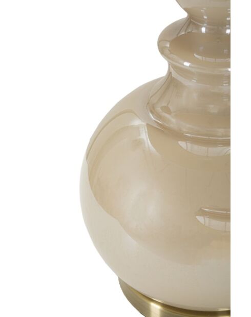 Lampe de table Perly Tour crème - 37,5x61 cm