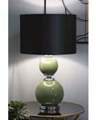 Lampe de table Eva Deux vert/noir - 38x65 cm