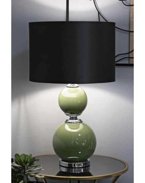 Lampe de table Eva Deux vert/noir - 38x65 cm