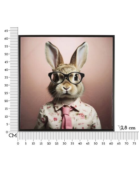 Cuadro lacado con marco Rabbit Cornice - 62.5x2.8x62.5 cm