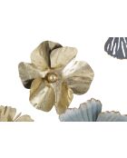 Panel de pared redondo de hierro Campur, 78,5 x 5 x 74 cm