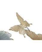 Panel de pared redondo de hierro Campur, 78,5 x 5 x 74 cm