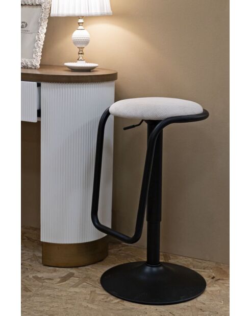 Destiny barkruk met stoelverhoger wit - 41x61x83 cm