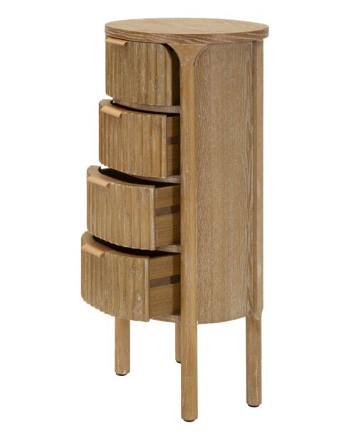 Petite commode Goteborg brune - 38x33,5x82 cm