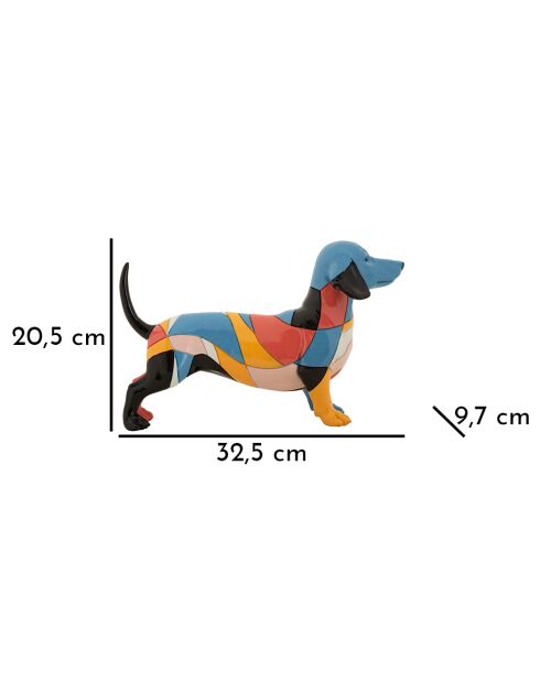 Rubí para perros multicolor - 32,5 x 9,7 x 20,5 cm