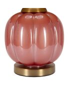 Lampe de table Helene Ball rouge/bleu - 32,5x50 cm