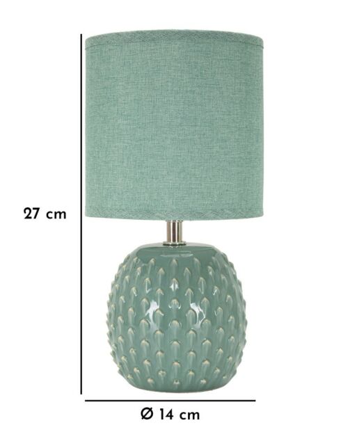 Lampe de table Ponts Turquoise - 14x27 cm