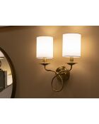 Applique Murale Zagreb dorée - 35,5x17x43 cm