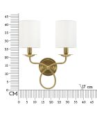 Applique Murale Zagreb dorée - 35,5x17x43 cm