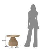 Tavolino Gea grigio - 48x48x38 cm