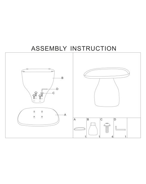Tavolino Gea grigio - 48x48x38 cm