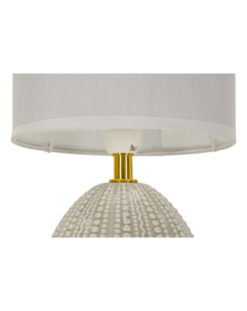 Lampe de table Flavi grise - 15x30,5 cm