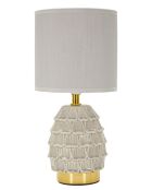 Lampe de table Pigny crème - 15x30,5 cm