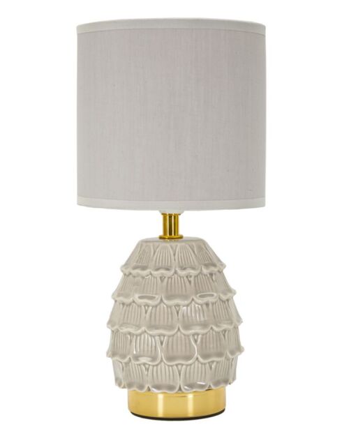 Lampe de table Pigny crème - 15x30,5 cm