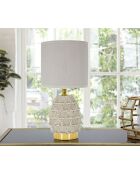 Lampe de table Pigny crème - 15x30,5 cm